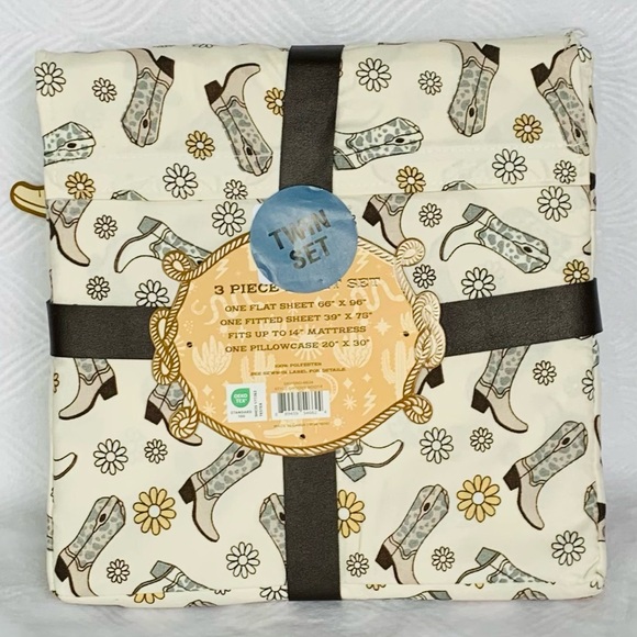 Desert Dust Cowboy Boots Sheet Set - Twin - Picture 2 of 3